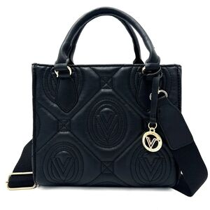Valentino Orlandi Quilted Black Tote / Crossbody – Brand New